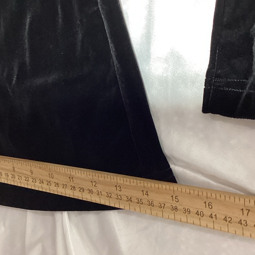 Free People Black velvet Flare Pants size medium - Picture 10 of 12